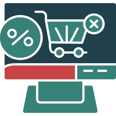 İnternetten alışveriş. Basit resimleme