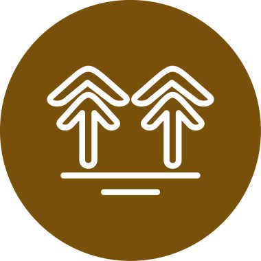 Bir ağaç simgesinin vektör illüstrasyonu