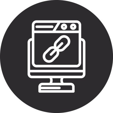 vektör lcd simgesi illüstrasyonu