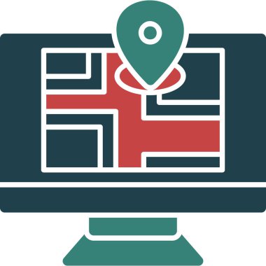 konum haritası simgesi