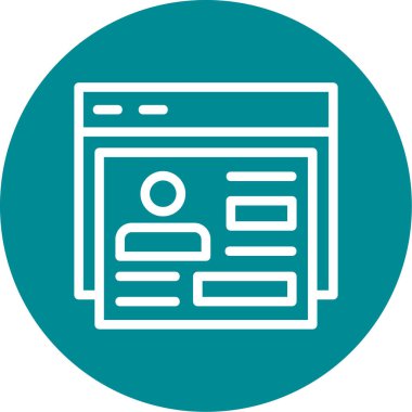 vektör gazete simgesi çizimi