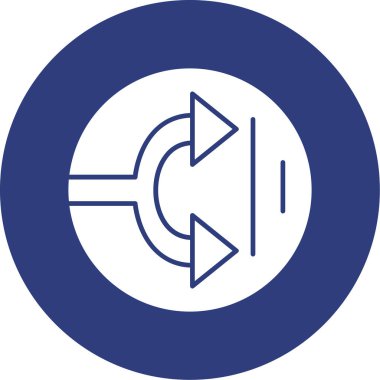 Ok. Web simgesi basit illüstrasyon