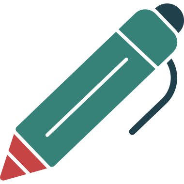 Kalem. Web simgesi vektör illüstrasyonu