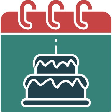 kek ikonu vektör illüstrasyonu