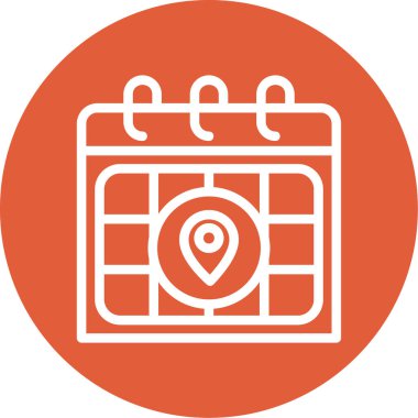 Takvim simgesi vektör illüstrasyonu