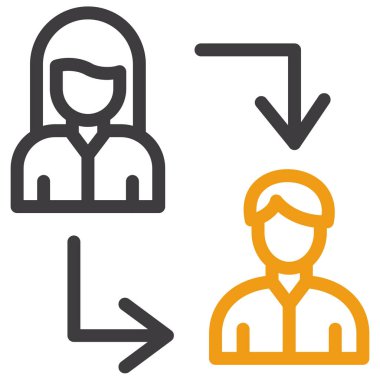 İş adamları. Basit resimleme