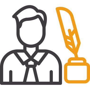 Buğday ikonlu çiftçi. vektör illüstrasyonu