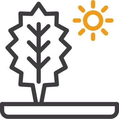 ağaç simgesi vektör illüstrasyonu