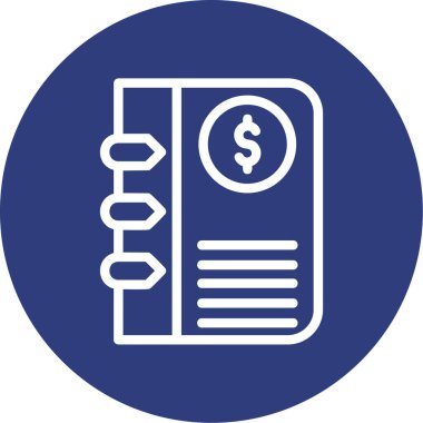 Taslak biçiminde fatura dolar simgesi