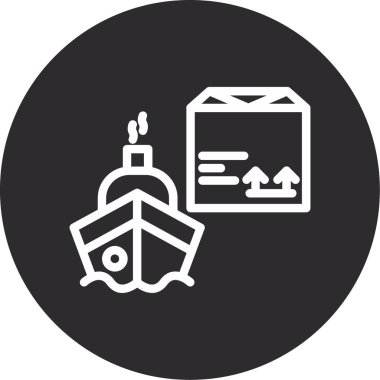 Bir hediye kutusu simgesinin vektör çizimi