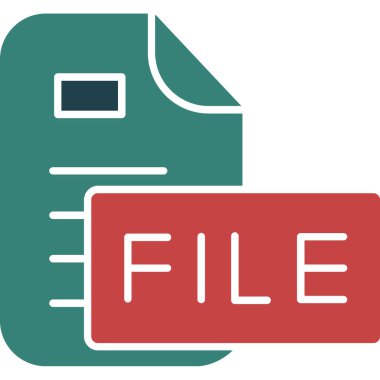 dosya biçimi simgesi, vektör illüstrasyonu