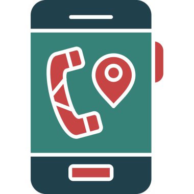 Düz biçimli konum simgesi ara