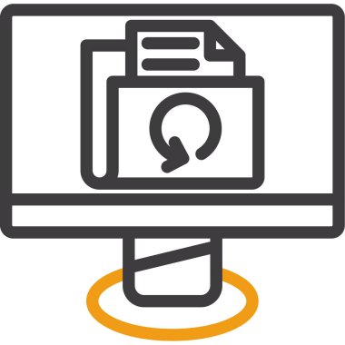 Dosya. Web simgesi basit illüstrasyon