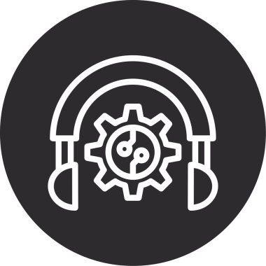 vektör kulaklık simgesi illüstrasyonu