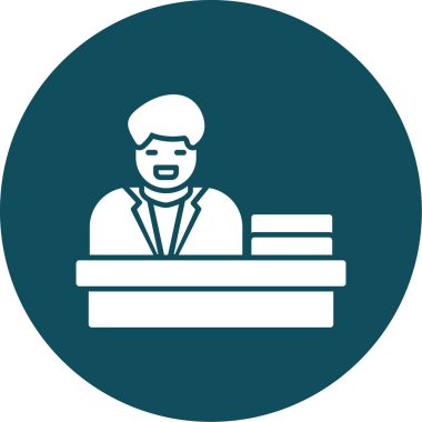 Bir kadın simgesinin vektör illüstrasyonu