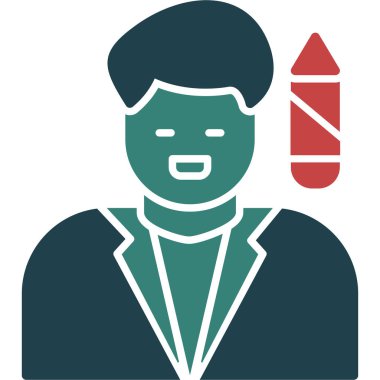 Bir adamın vektör illüstrasyonu