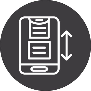 Mobil uygulama simgesinin vektör illüstrasyonu