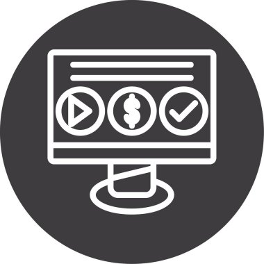 seo modern simgesinin vektör illüstrasyonu