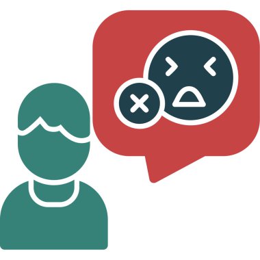 Konuş. Web simgesi basit illüstrasyon