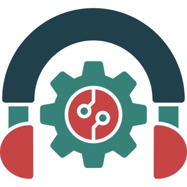 Kulaklık ikonu. vektör illüstrasyonu.