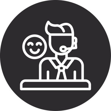 İnsan simgesinin vektör illüstrasyonu