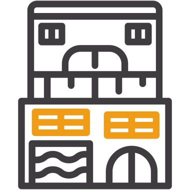 inşaat endüstrisi simgesi düz stil