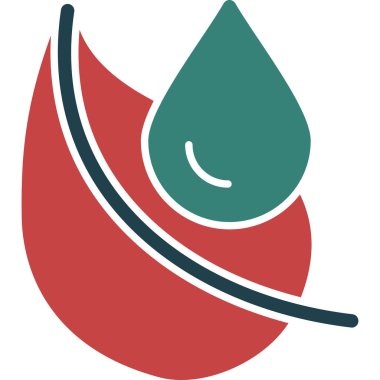 Su damla simgesi illüstrasyon tasarım