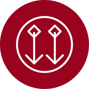 ok simgesi vektör illüstrasyonu