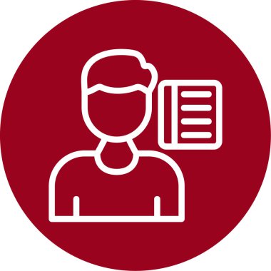 Dizüstü bilgisayarı olan adam, vektör çizimi