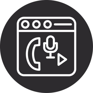 Radyo. Web simgesi basit illüstrasyon