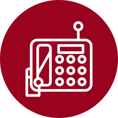 Hesap makinesi simgesinin vektör illüstrasyonu