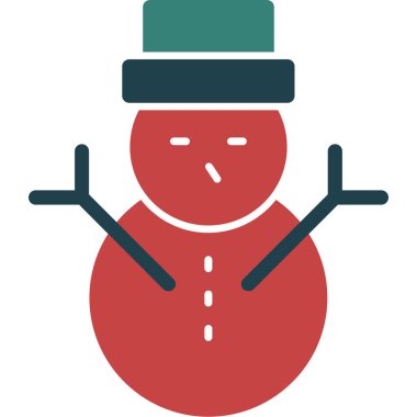 Kardan Adam simgesi vektör çizimi