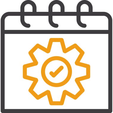 Takvim simgesi vektör illüstrasyonu