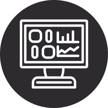 veri analiz simgesi vektör illüstrasyonu