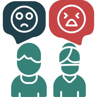 üzgün yüz simgesi seti, vektör çizimleri