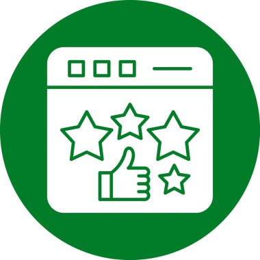 yıldız derecelendirme ikonu vektör çizimi tasarımı