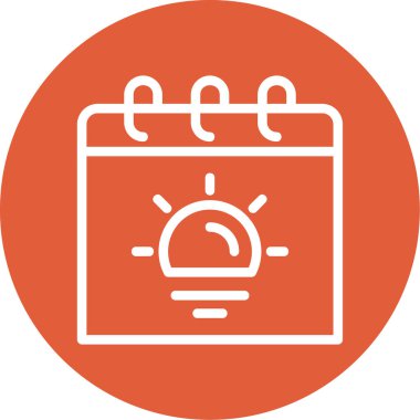 Takvim simgesinin vektör illüstrasyon simgesi