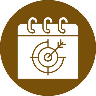 Takvim simgesi vektör illüstrasyonu