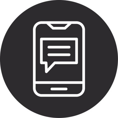 ileti ikonu vektör illüstrasyonu