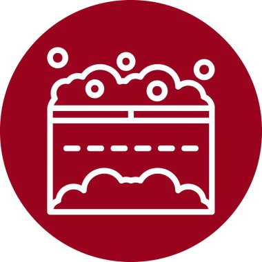 Kek. Web simgesi basit illüstrasyon