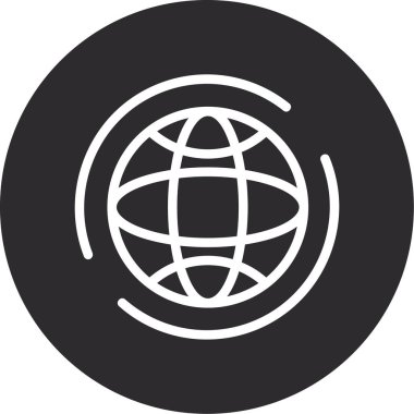 Küresel simge vektör illüstrasyonu