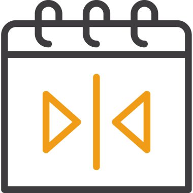 Takvim simgesi, vektör çizimi