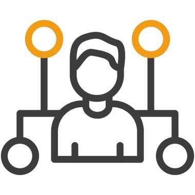 Adamım. Web simgesi basit illüstrasyon