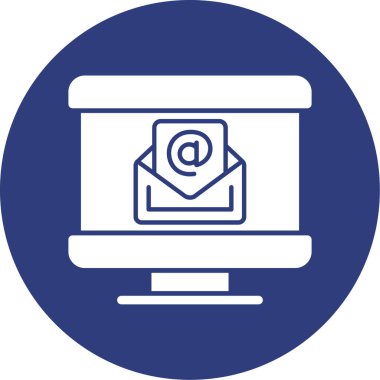 E-posta. Web simgesi basit illüstrasyon