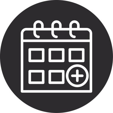 Takvim simgesi vektör illüstrasyonu