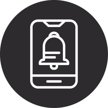 Soyut arkaplanda telefon simgesi izole edildi