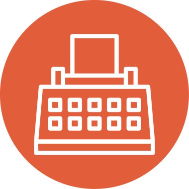 Daktilo simgesi vektör illüstrasyon tasarımı