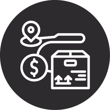 vektör para simgesi illüstrasyonu