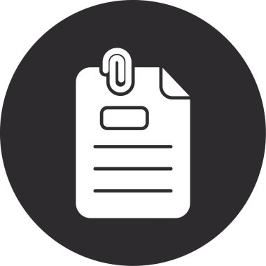 belge simgesi vektör illüstrasyonu