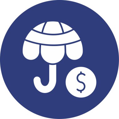 Dolar parası yuvarlanmış vektör simgesi